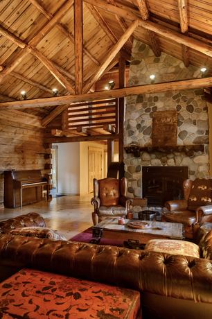 Log Wood Wall Sample